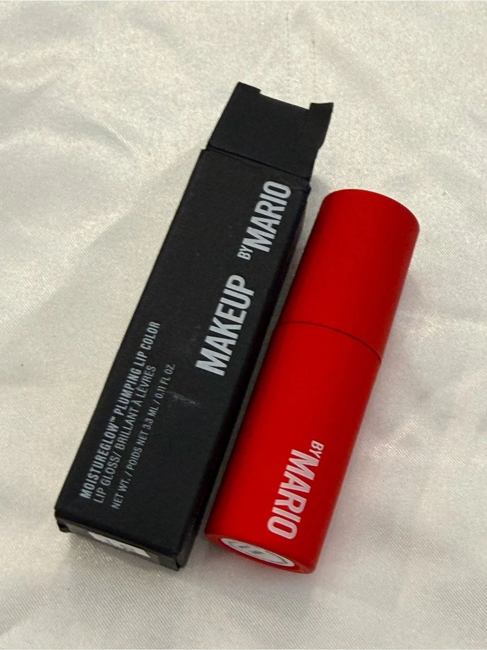 Makeup by Mario Moistureglow Plumping Lip Serum POPPY 0.11 Oz New Red Beauty